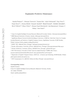 Explainable Predictive Maintenance