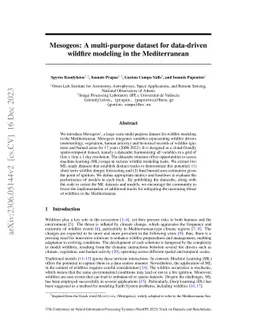 Mesogeos: A multi-purpose dataset for data-driven wildfire modeling in
  the Mediterranean