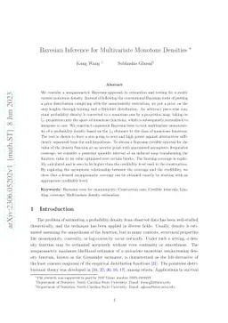 Bayesian Inference for Multivariate Monotone Densities