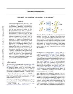 Unscented Autoencoder