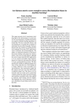 Are fairness metric scores enough to assess discrimination biases in
  machine learning?