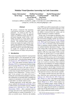 Modular Visual Question Answering via Code Generation