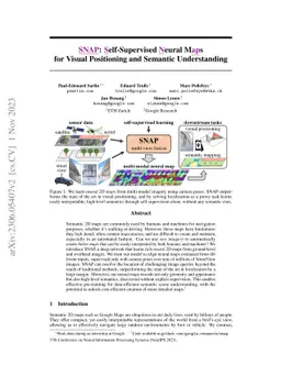 SNAP: Self-Supervised Neural Maps for Visual Positioning and Semantic
  Understanding