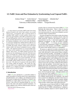 LU-NeRF: Scene and Pose Estimation by Synchronizing Local Unposed NeRFs