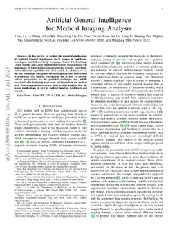 Artificial General Intelligence for Medical Imaging