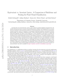 Equivariant vs. Invariant Layers: A Comparison of Backbone and Pooling
  for Point Cloud Classification