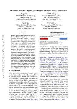 A Unified Generative Approach to Product Attribute-Value Identification