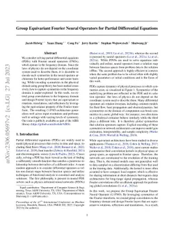 Group Equivariant Fourier Neural Operators for Partial Differential
  Equations
