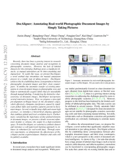 DocAligner: Annotating Real-world Photographic Document Images by Simply
  Taking Pictures