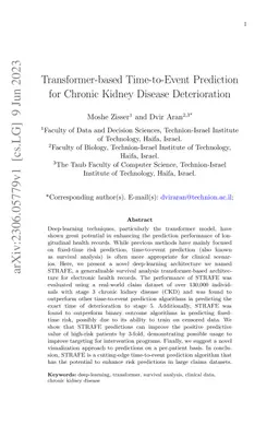 Transformer-based Time-to-Event Prediction for Chronic Kidney Disease
  Deterioration