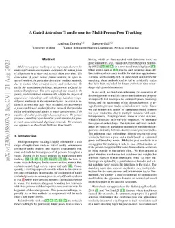 A Gated Attention Transformer for Multi-Person Pose Tracking