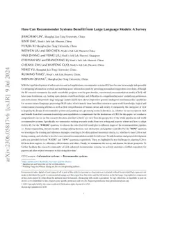 How Can Recommender Systems Benefit from Large Language Models: A Survey