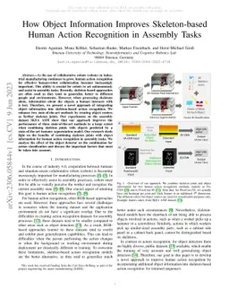 How Object Information Improves Skeleton-based Human Action Recognition
  in Assembly Tasks