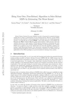 Bring Your Own (Non-Robust) Algorithm to Solve Robust MDPs by Estimating
  The Worst Kernel
