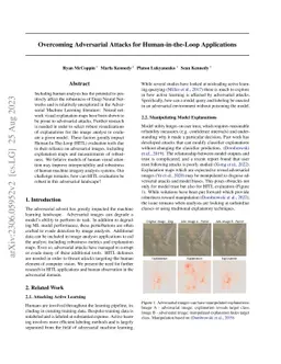 Overcoming Adversarial Attacks for Human-in-the-Loop Applications