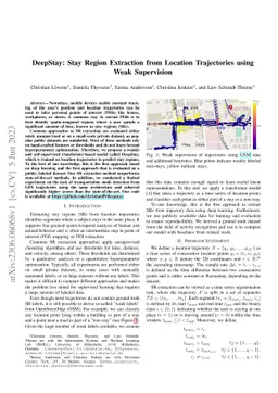 DeepStay: Stay Region Extraction from Location Trajectories using Weak
  Supervision