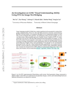 Leveraging Large Language Models for Scalable Vector Graphics-Driven
  Image Understanding