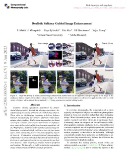 Realistic Saliency Guided Image Enhancement