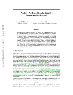 Prodigy: An Expeditiously Adaptive Parameter-Free Learner