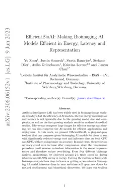 EfficientBioAI: Making Bioimaging AI Models Efficient in Energy, Latency
  and Representation