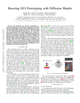 Boosting GUI Prototyping with Diffusion Models