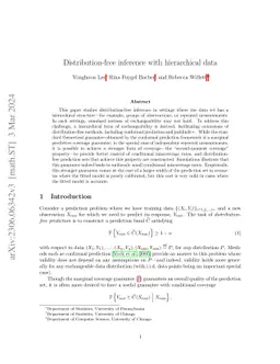 Distribution-free inference with hierarchical data