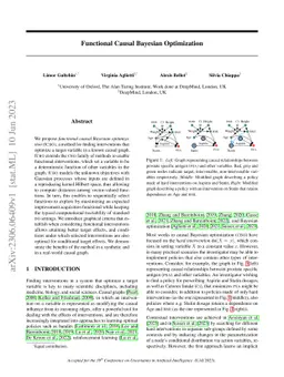 Functional Causal Bayesian Optimization