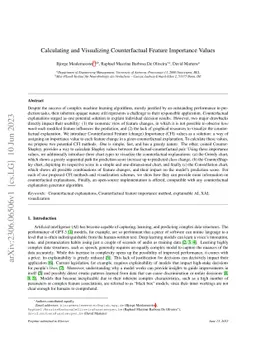 Calculating and Visualizing Counterfactual Feature Importance Values