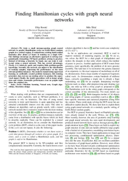 Finding Hamiltonian cycles with graph neural networks