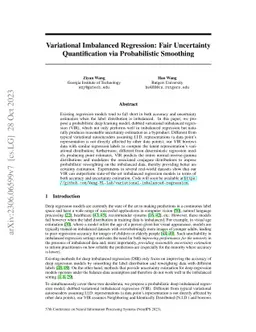 Variational Imbalanced Regression: Fair Uncertainty Quantification via
  Probabilistic Smoothing