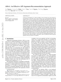 ARIST: An Effective API Argument Recommendation Approach