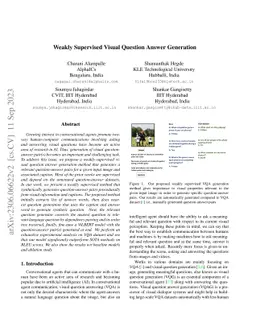 Weakly Supervised Visual Question Answer Generation