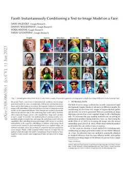 Face0: Instantaneously Conditioning a Text-to-Image Model on a Face