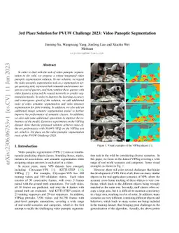 3rd Place Solution for PVUW Challenge 2023: Video Panoptic Segmentation