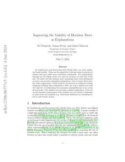 Improving the Validity of Decision Trees as Explanations