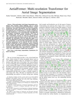 AerialFormer: Multi-resolution Transformer for Aerial Image Segmentation