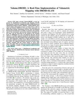 Volume-DROID: A Real-Time Implementation of Volumetric Mapping with
  DROID-SLAM
