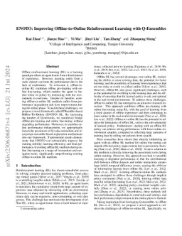 Improving Offline-to-Online Reinforcement Learning with Q-Ensembles