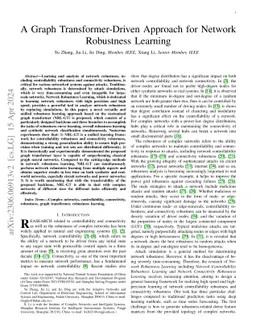 A Graph Transformer-Driven Approach for Network Robustness Learning
