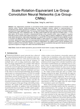 Scale-Rotation-Equivariant Lie Group Convolution Neural Networks (Lie
  Group-CNNs)