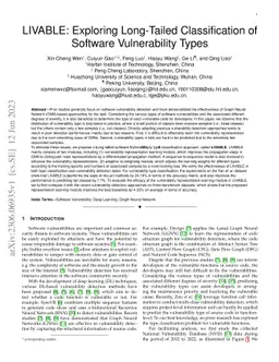 LIVABLE: Exploring Long-Tailed Classification of Software Vulnerability
  Types