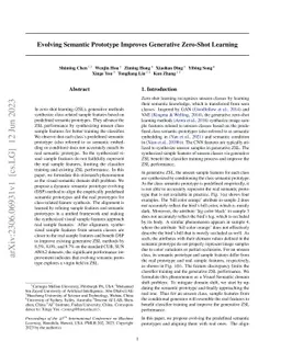 Evolving Semantic Prototype Improves Generative Zero-Shot Learning