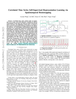 Correlated Time Series Self-Supervised Representation Learning via
  Spatiotemporal Bootstrapping