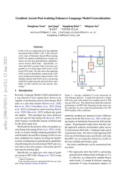 Gradient Ascent Post-training Enhances Language Model Generalization