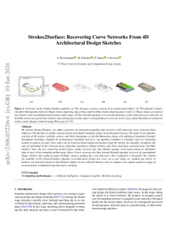 Strokes2Surface: Recovering Curve Networks From 4D Architectural Design
  Sketches