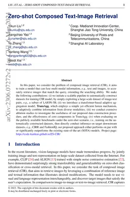 Zero-shot Composed Text-Image Retrieval