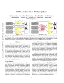 ATT3D: Amortized Text-to-3D Object Synthesis