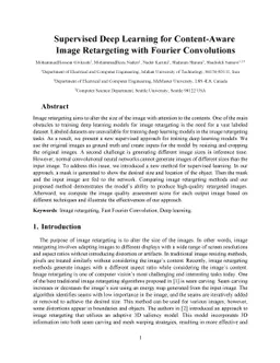 Supervised Deep Learning for Content-Aware Image Retargeting with
  Fourier Convolutions