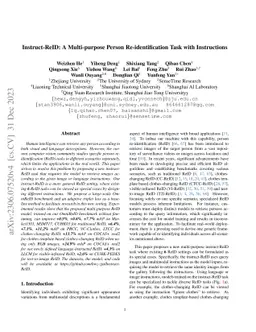 Instruct-ReID: A Multi-purpose Person Re-identification Task with Instructions