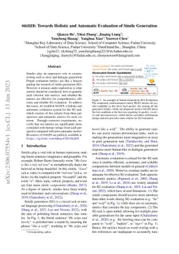 HAUSER: Towards Holistic and Automatic Evaluation of Simile Generation